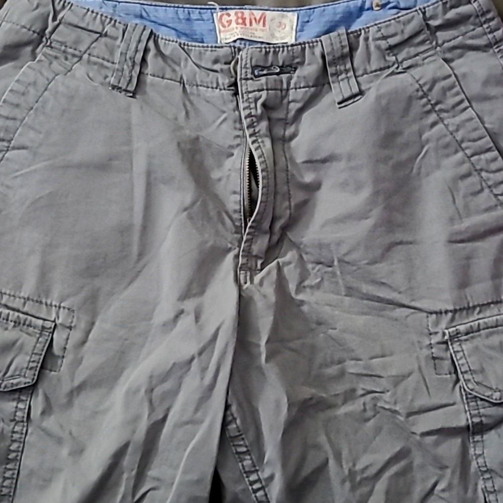 Grey Cargo Shorts